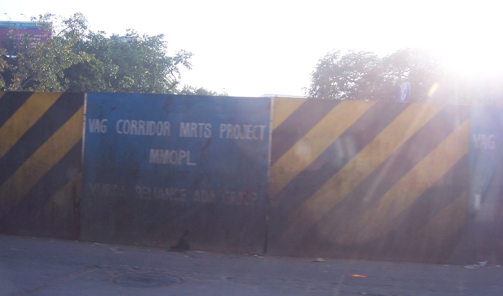 Metro construction site in Mumbai