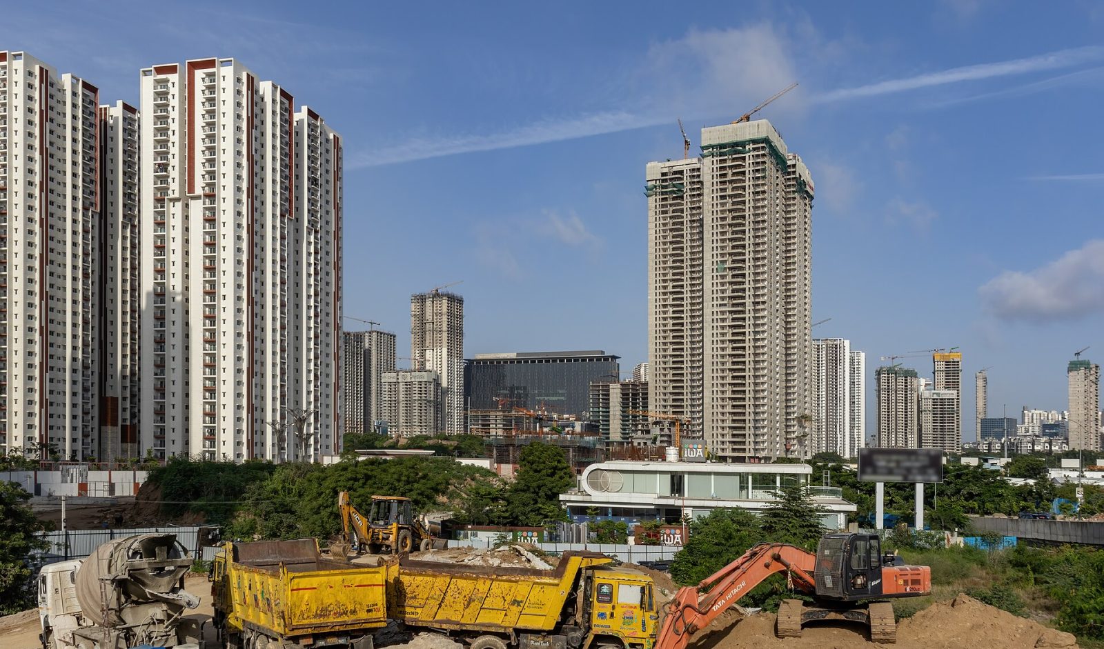 Physical progress is measured on site every month and reconciled to the funds already drawn.